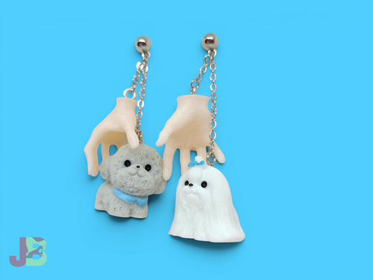 Dog Grabber Novelty Earrings
