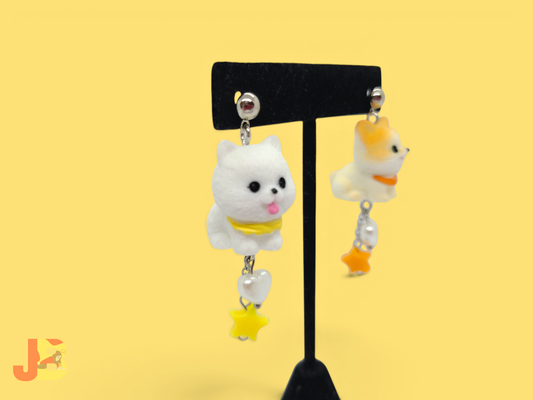 Mismatched Miniature Dog Earrings