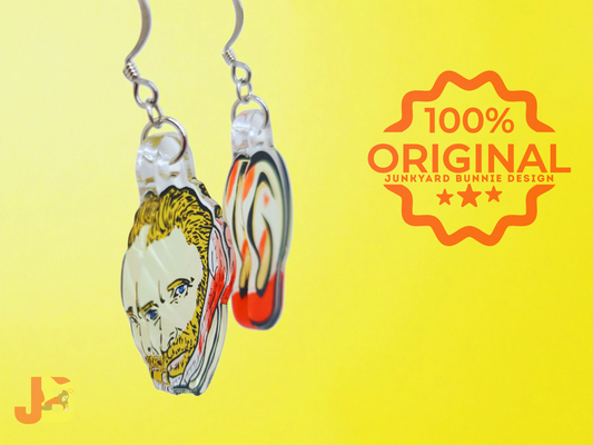 Van Gogh Missing Ear Acrylic Earrings