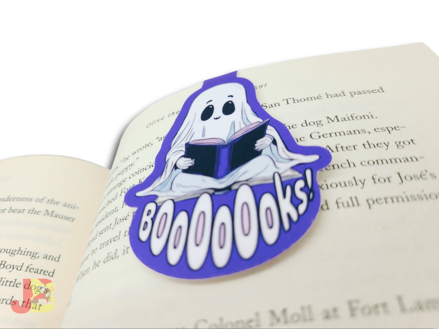 Spooky Bookish Ghost Magnetic Bookmark