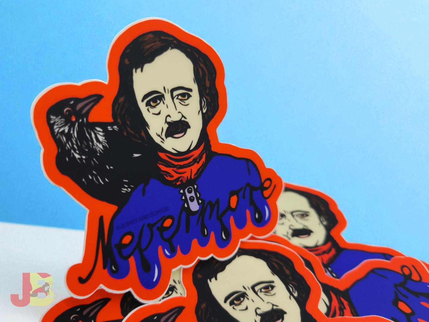 Edgar Allan Poe Gothic Literature Vinyl Stickers