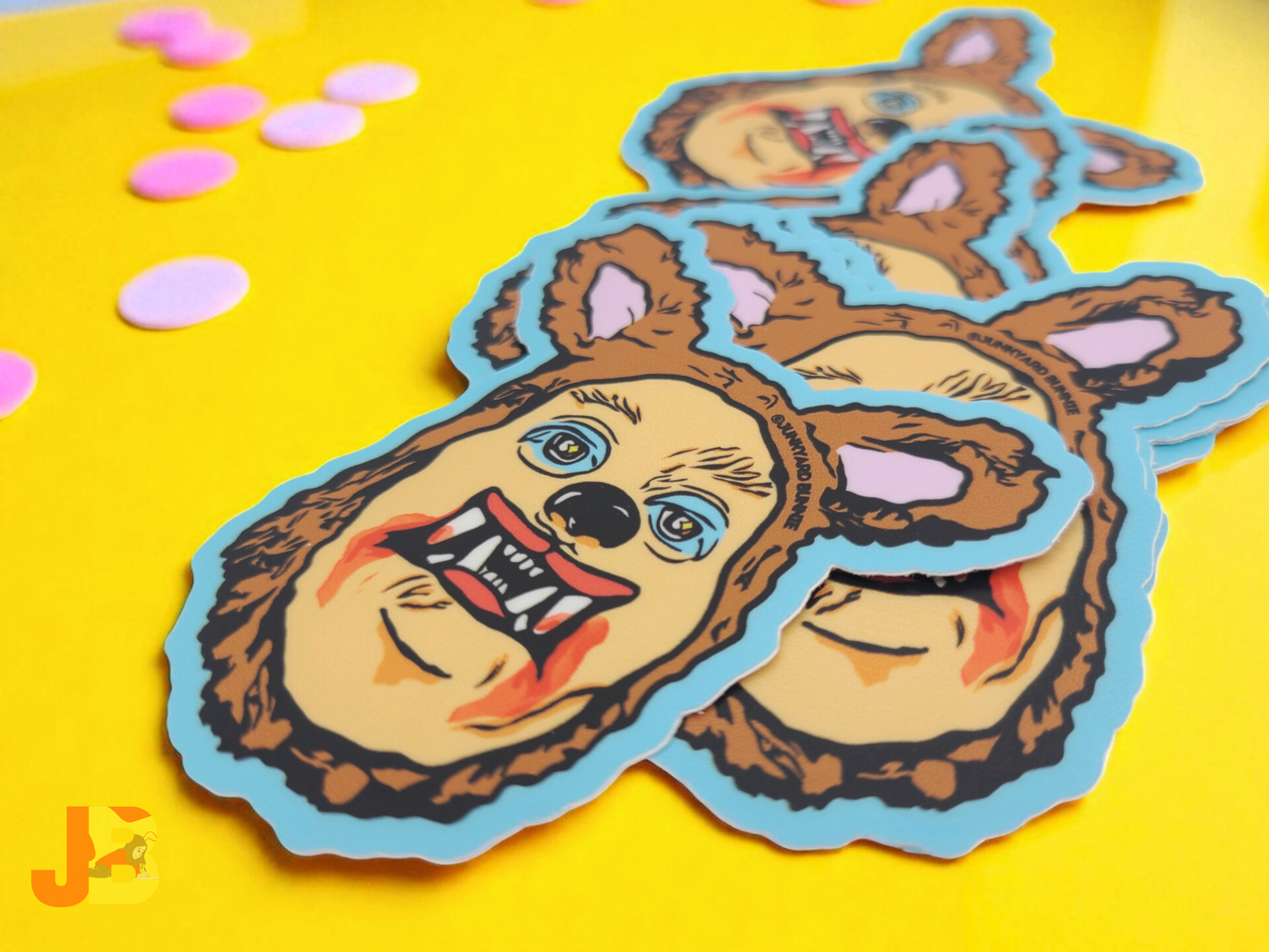 Haunted Hotel Bear Vinyl Sticker