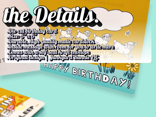 Belated Birthday Sleepy Bear Card - Personalized Name