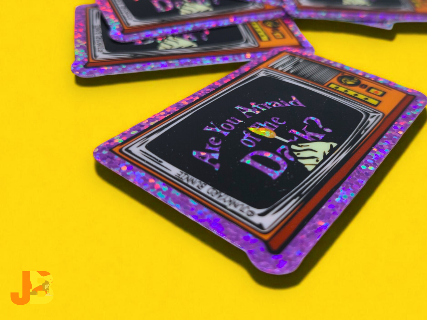 Are You Afraid of the Dark Glitter Vinyl Stickers