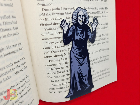 House on Haunted Hill Old Lady Magnetic Bookmark