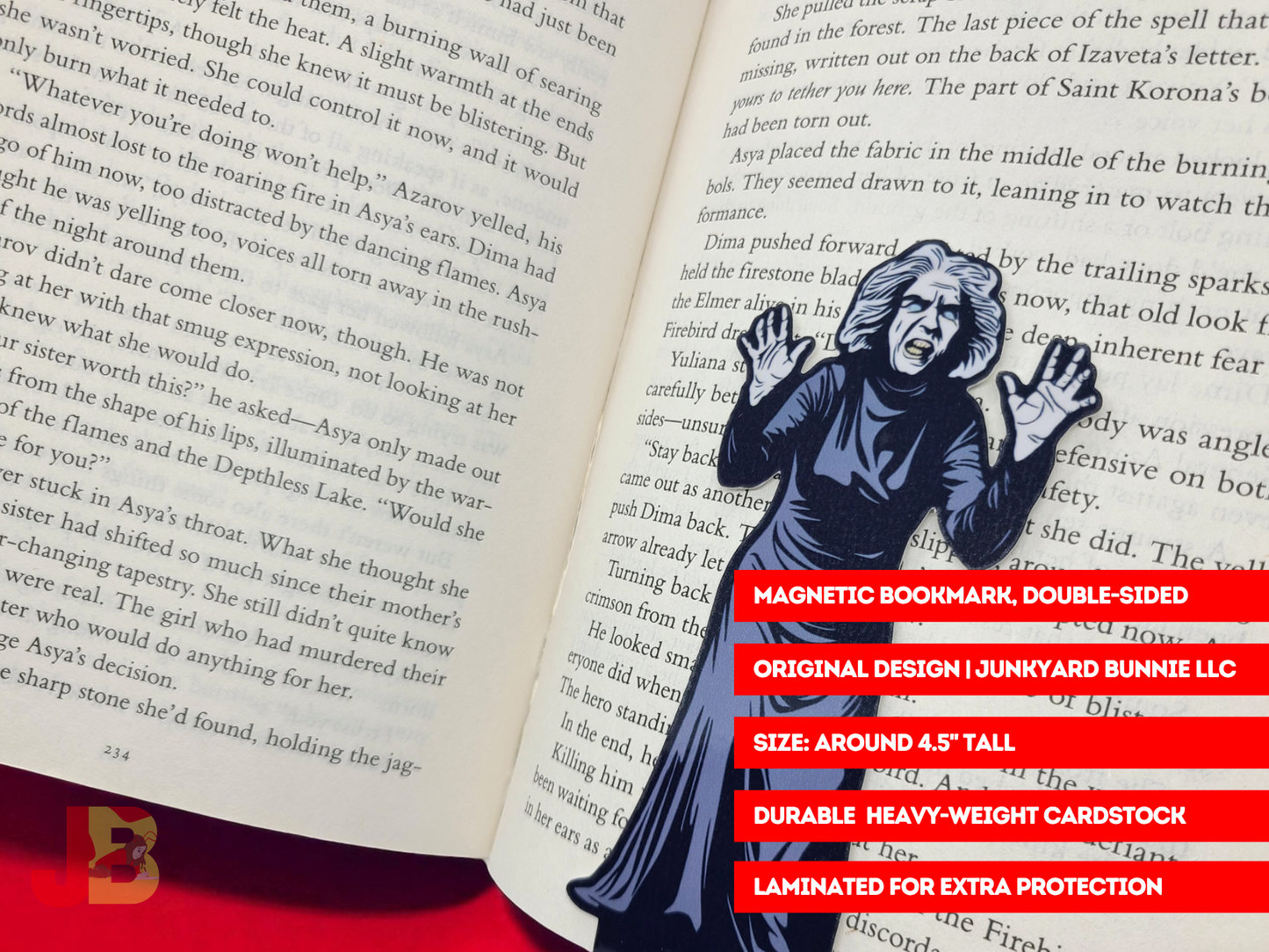 House on Haunted Hill Old Lady Magnetic Bookmark