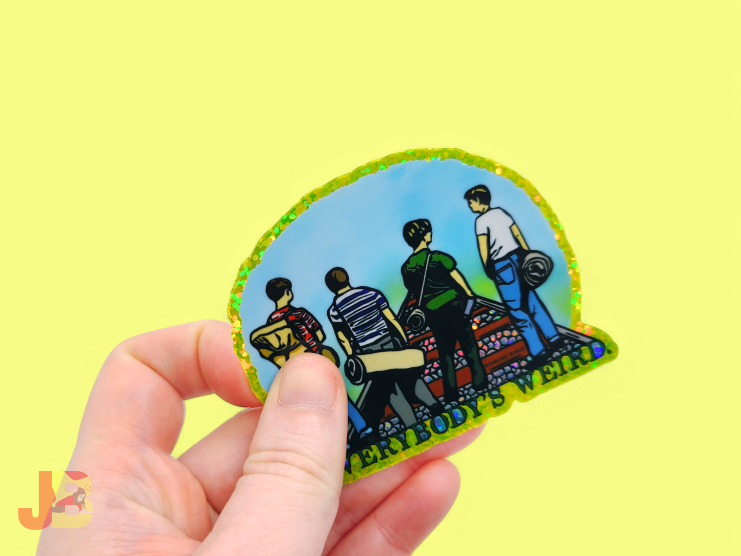 Everybody's Weird Glitter Vinyl Stickers