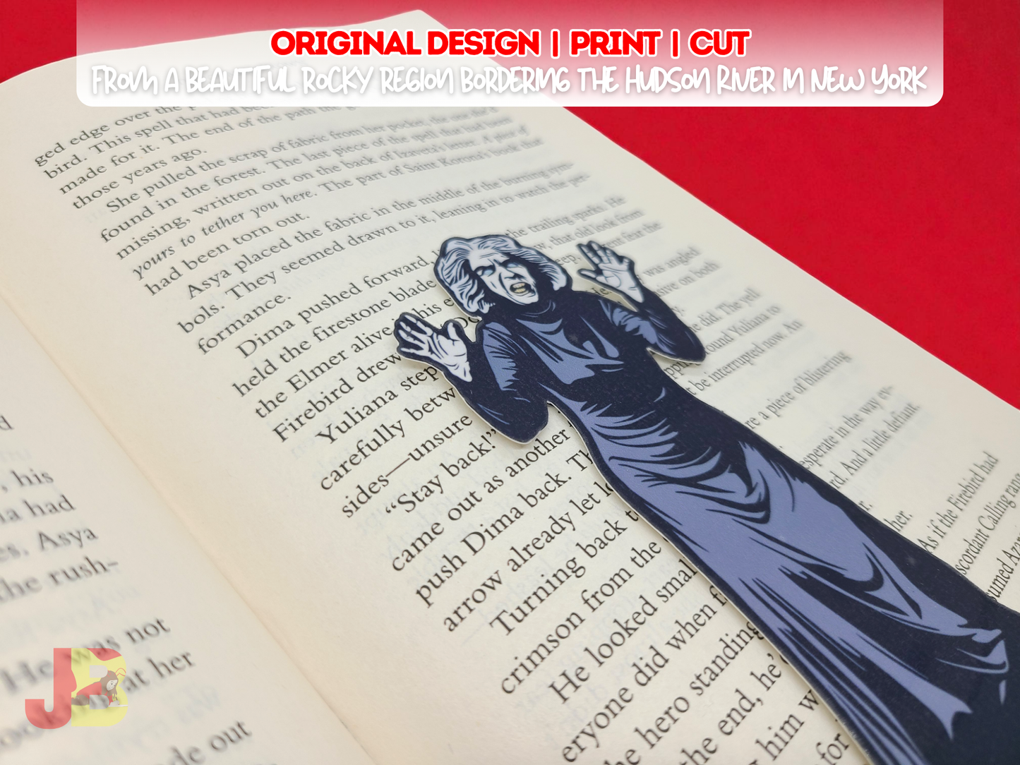 House on Haunted Hill Old Lady Magnetic Bookmark