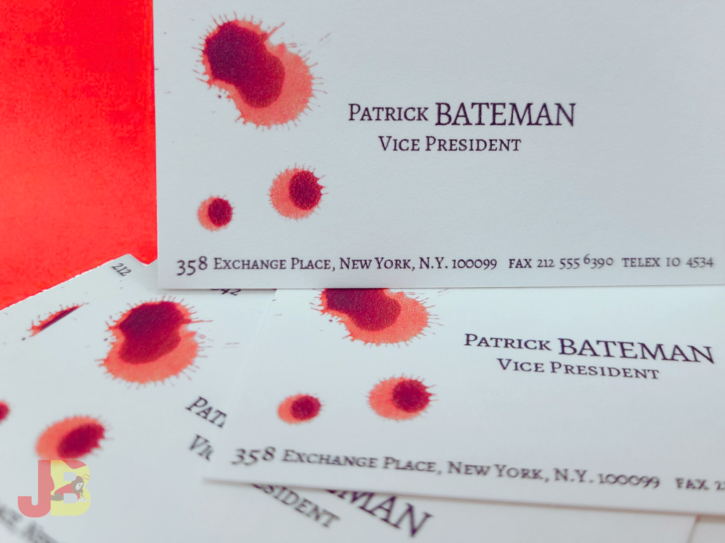 Patrick Bateman's Business Card Bookmark