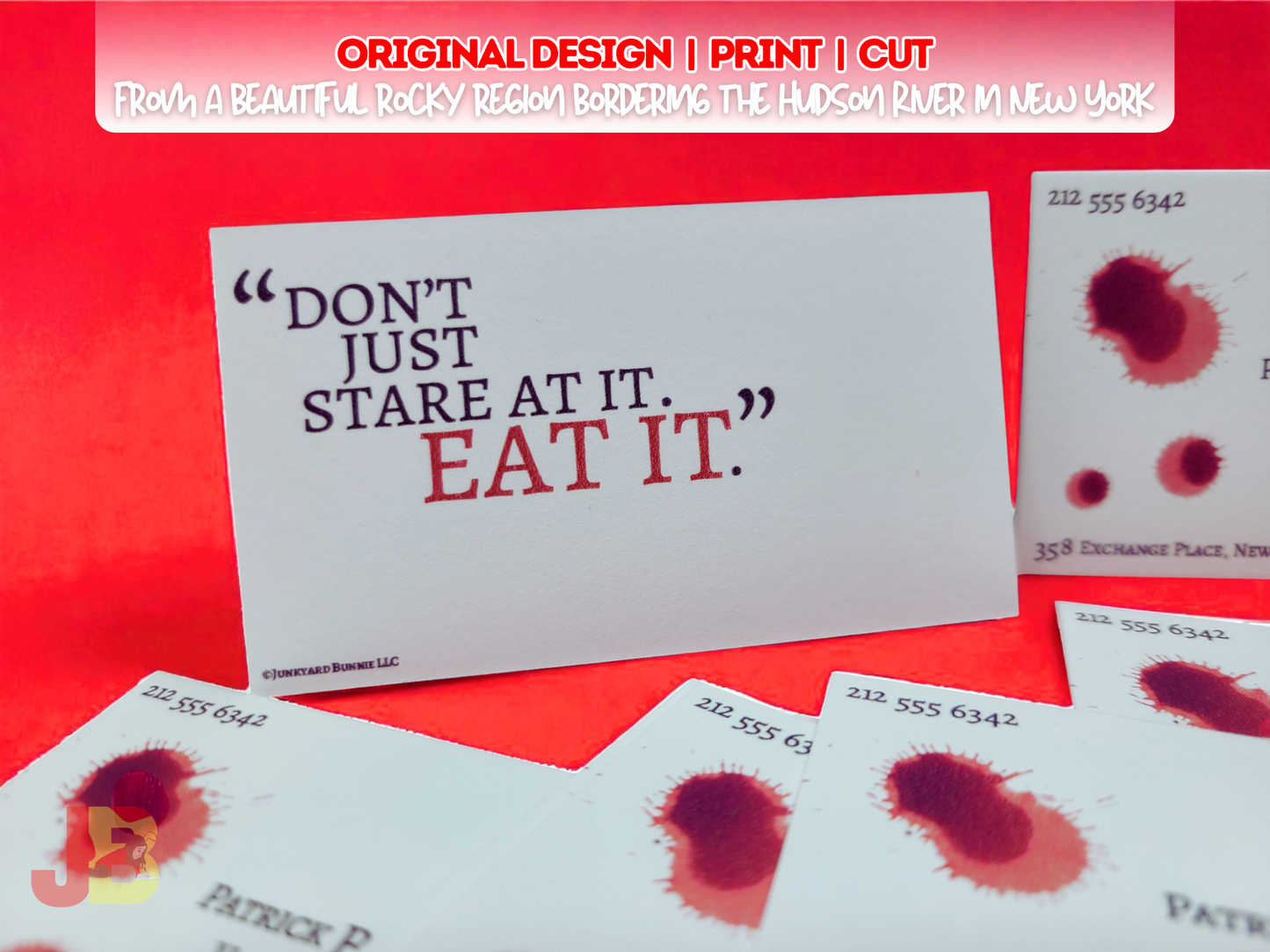 Patrick Bateman's Business Card Bookmark