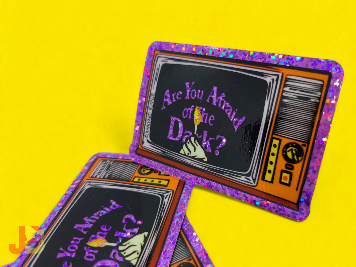 Are You Afraid of the Dark Glitter Vinyl Stickers
