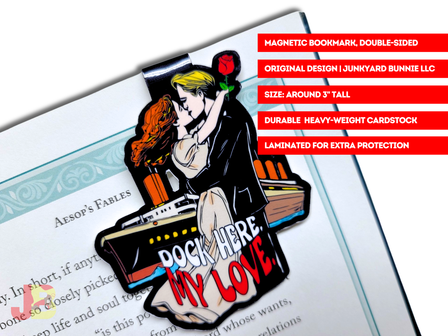 Jack and Rose Magnetic Bookmark