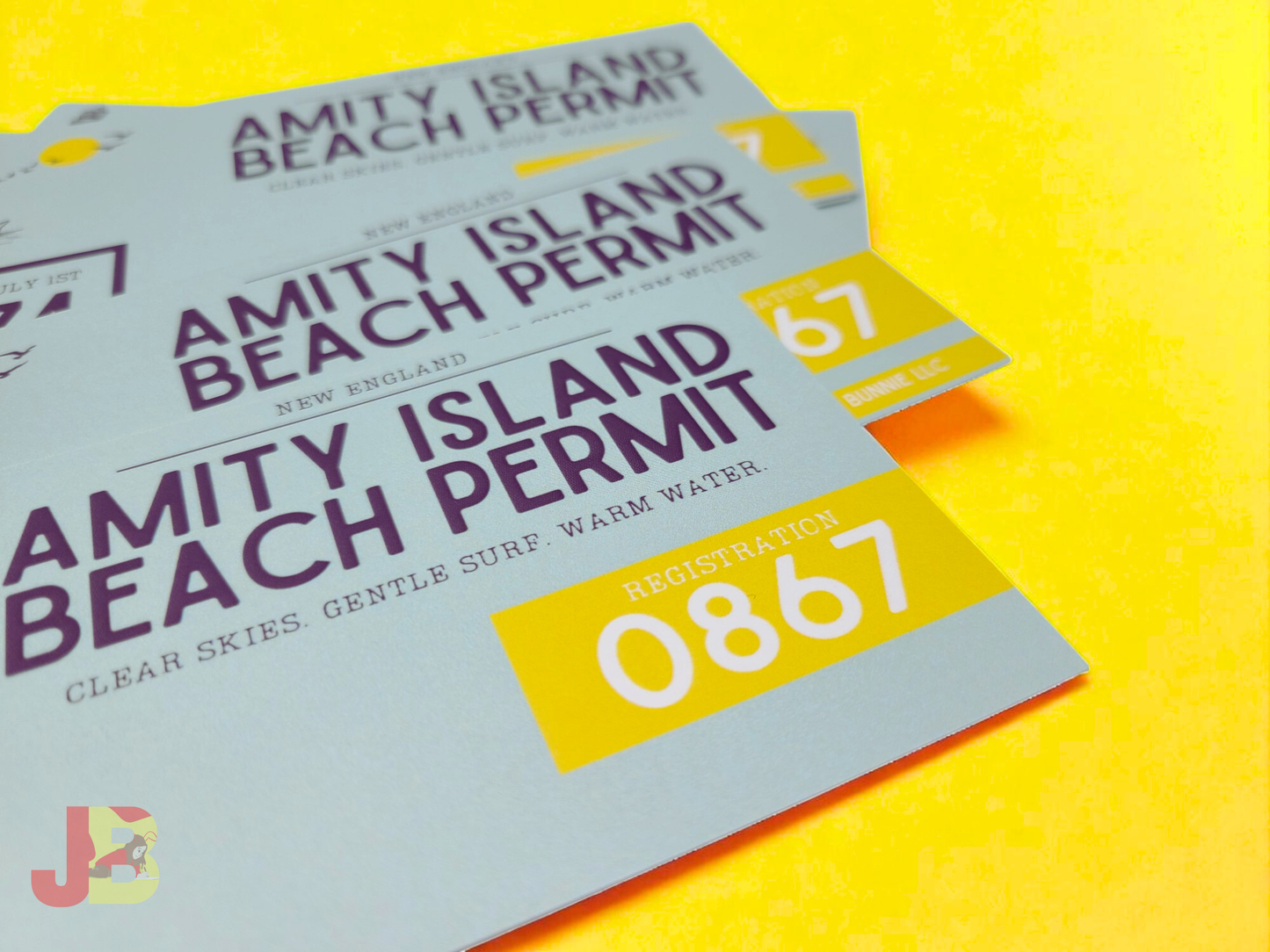 Amity Island Beach Permit Bookmark