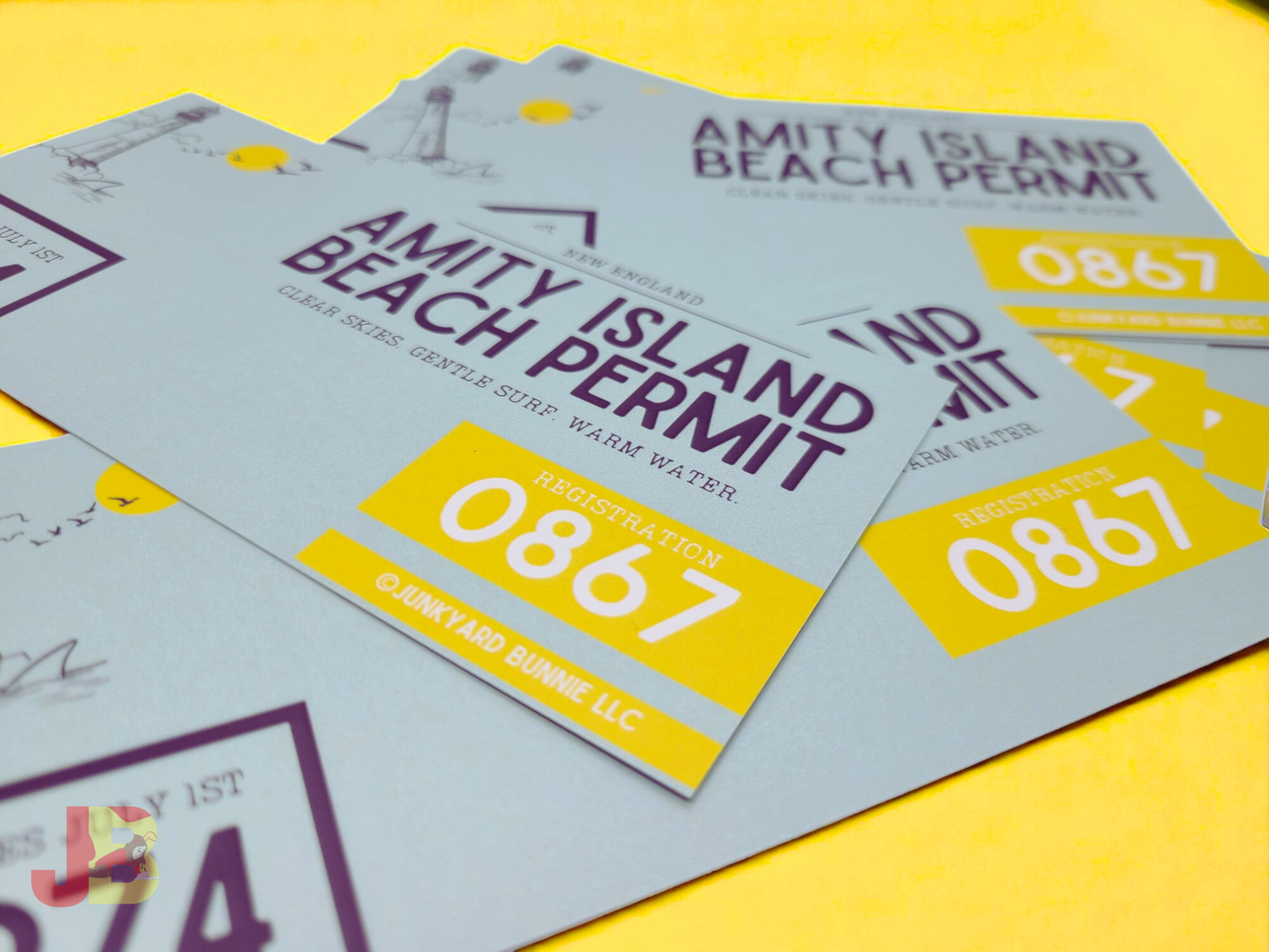 Amity Island Beach Permit Bookmark