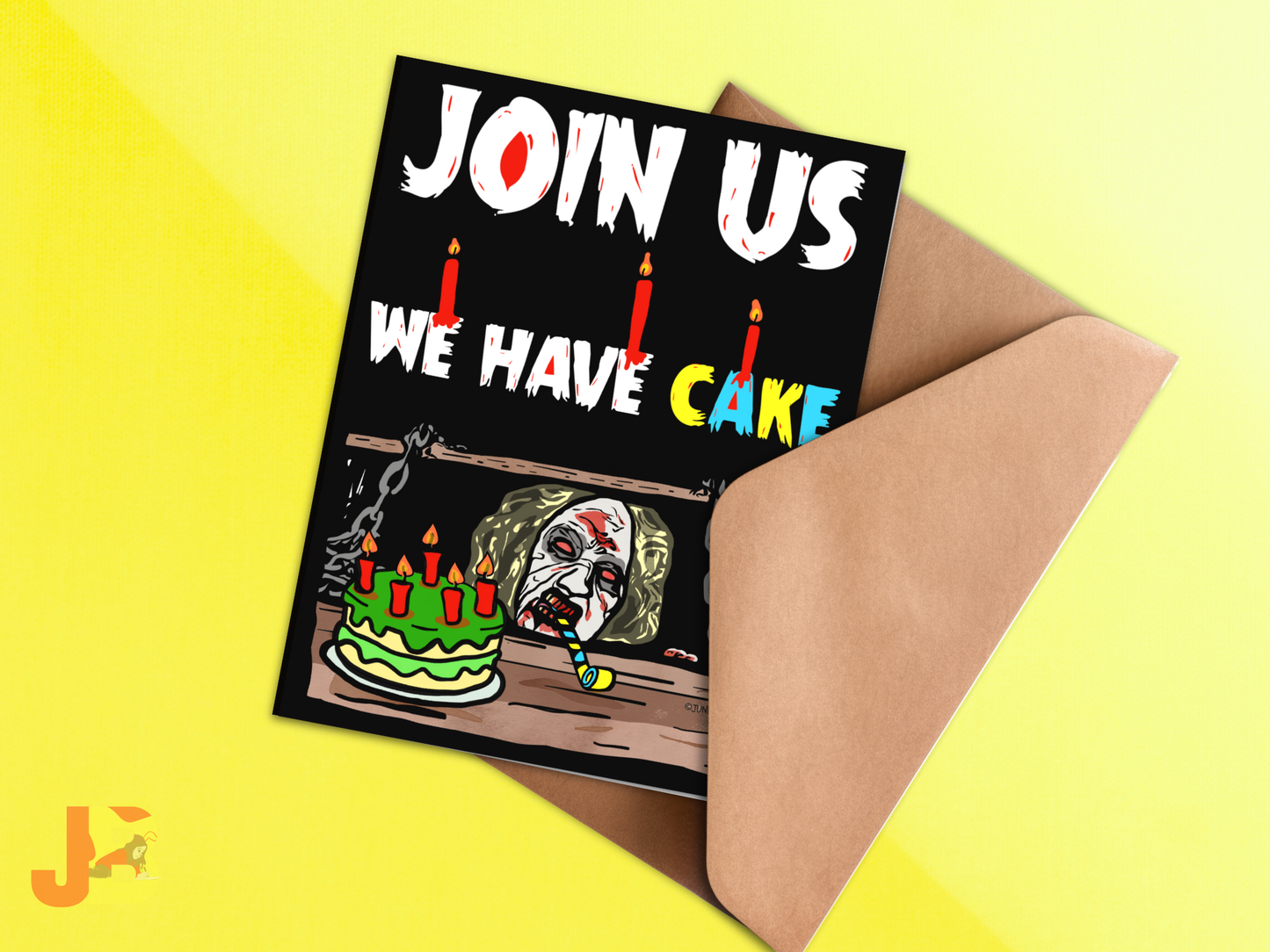 Evil Cheryl "Join Us" Horror Birthday Card