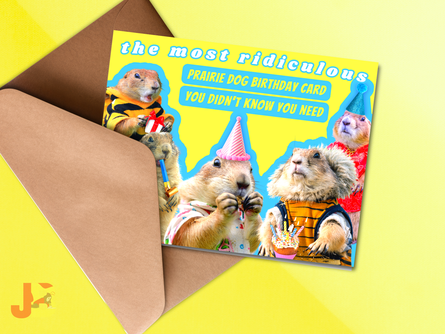 Funny Prairie Dog Birthday Card