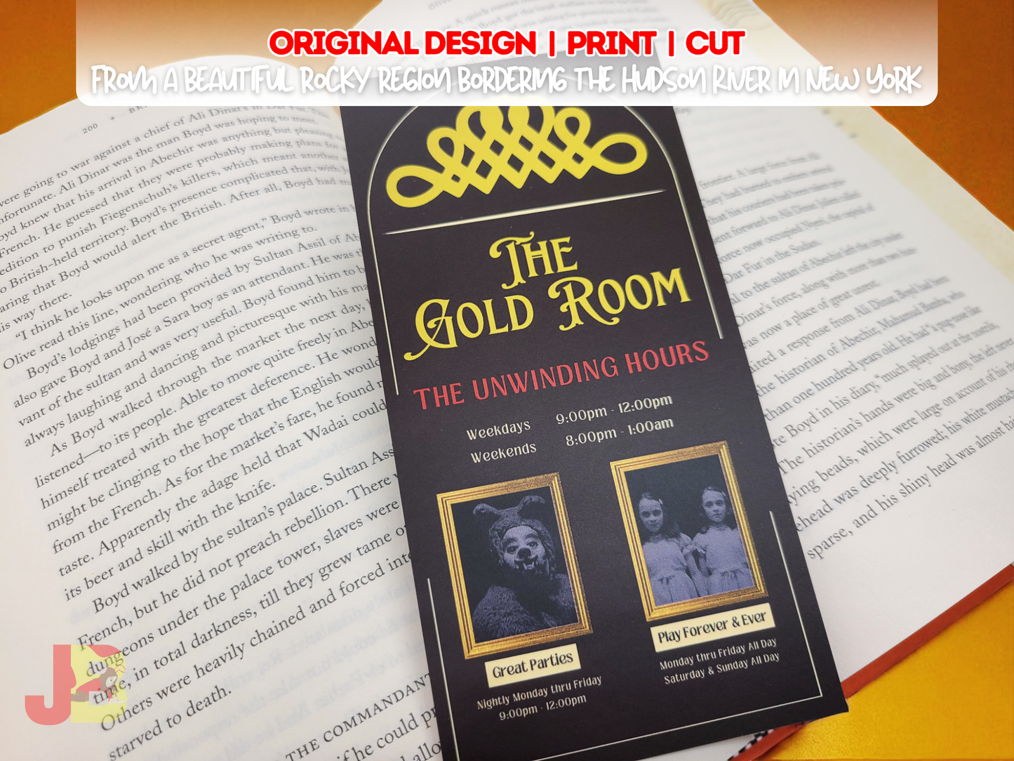 The Gold Room Sign Bookmark
