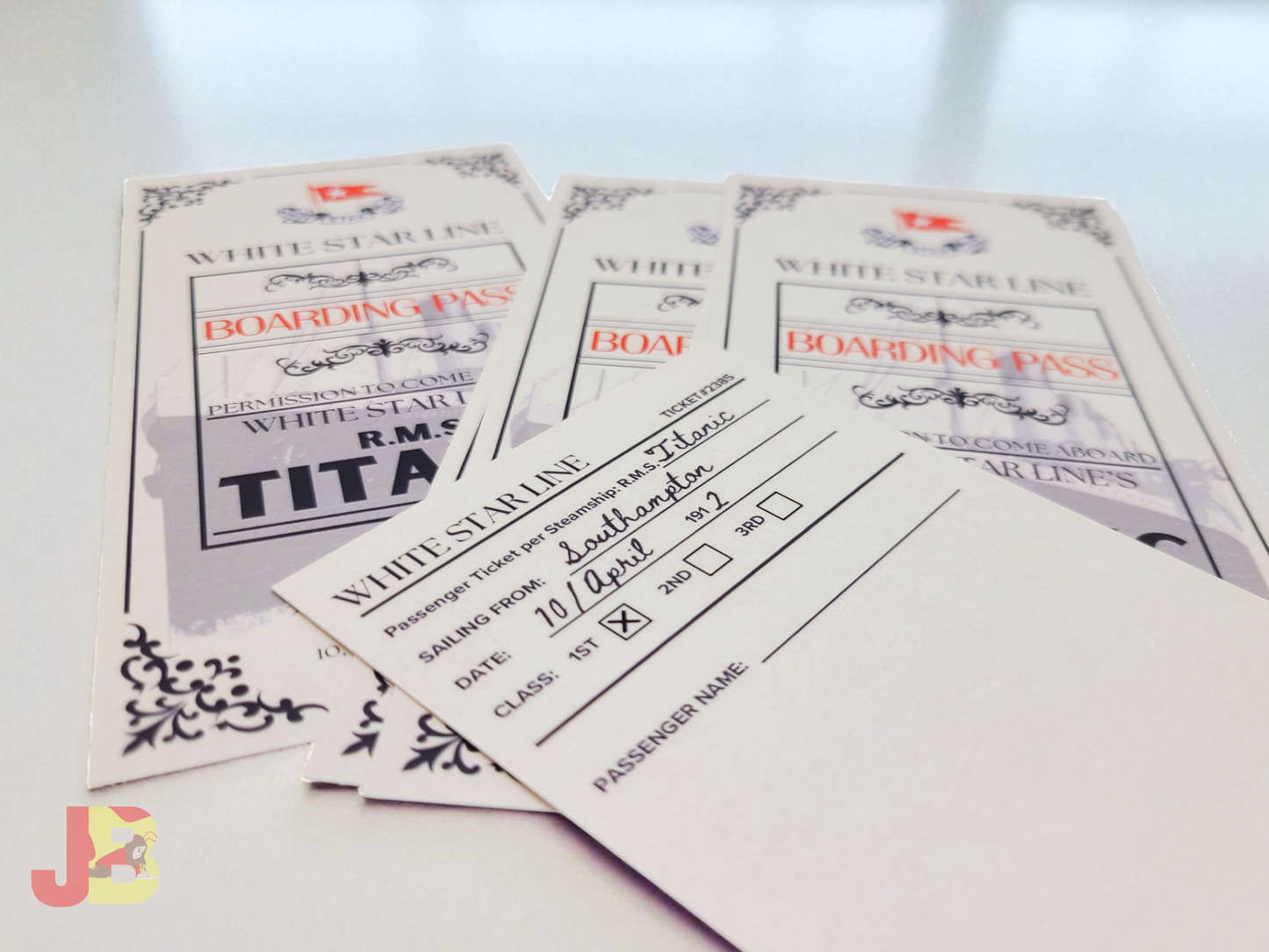 Titanic Boarding Pass Bookmark