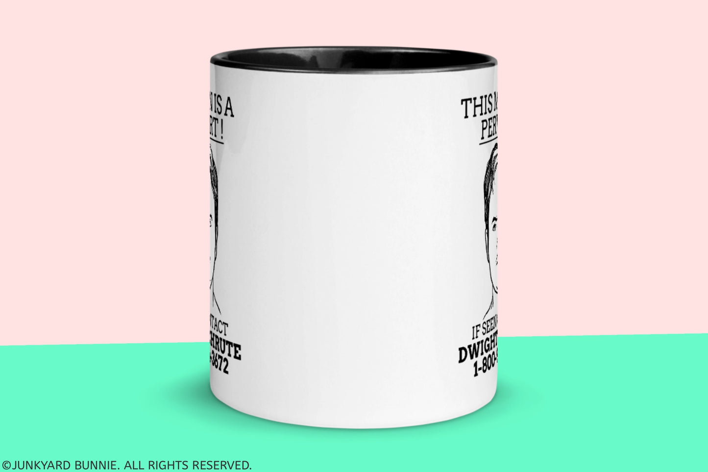 Dwight Schrute "This Man is a Pervert" Mug
