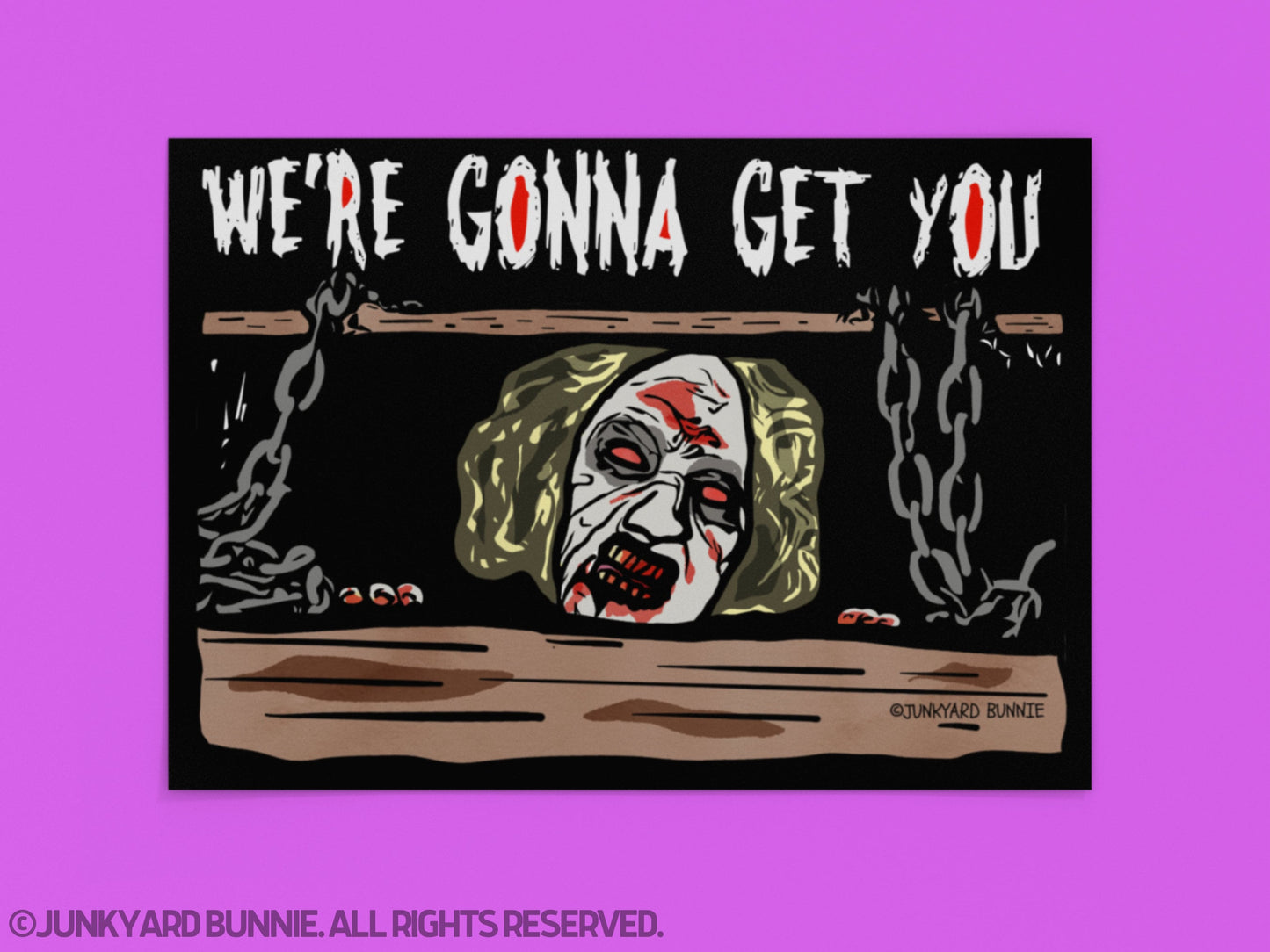 Cheryl Williams Horror Movie Wall Art Print