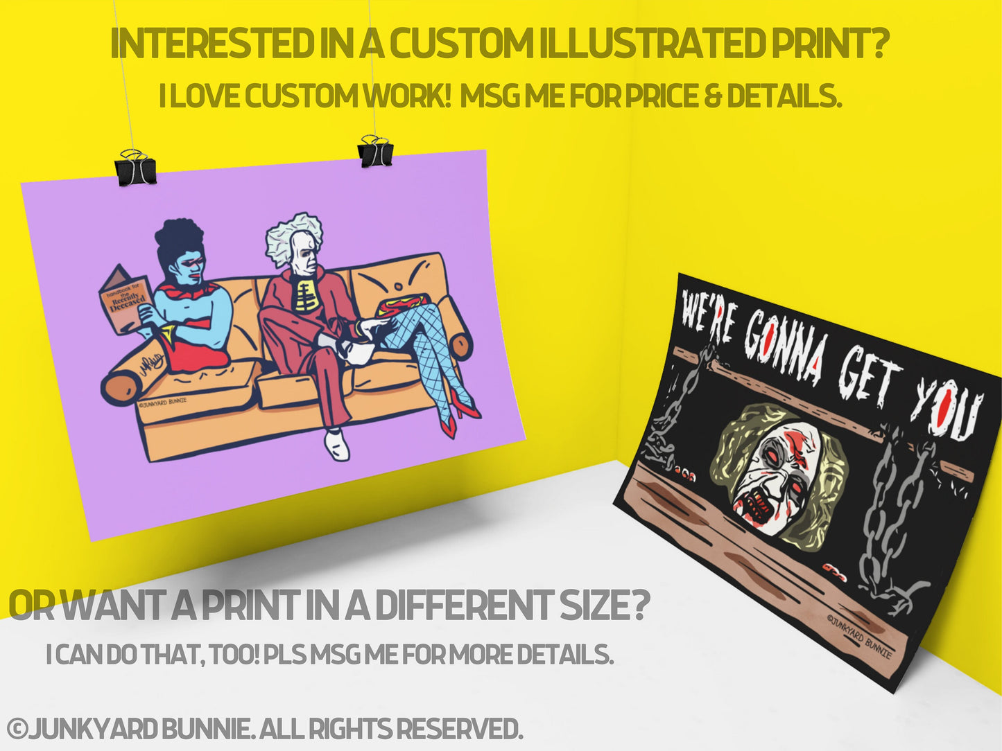 Cheryl Williams Horror Movie Wall Art Print