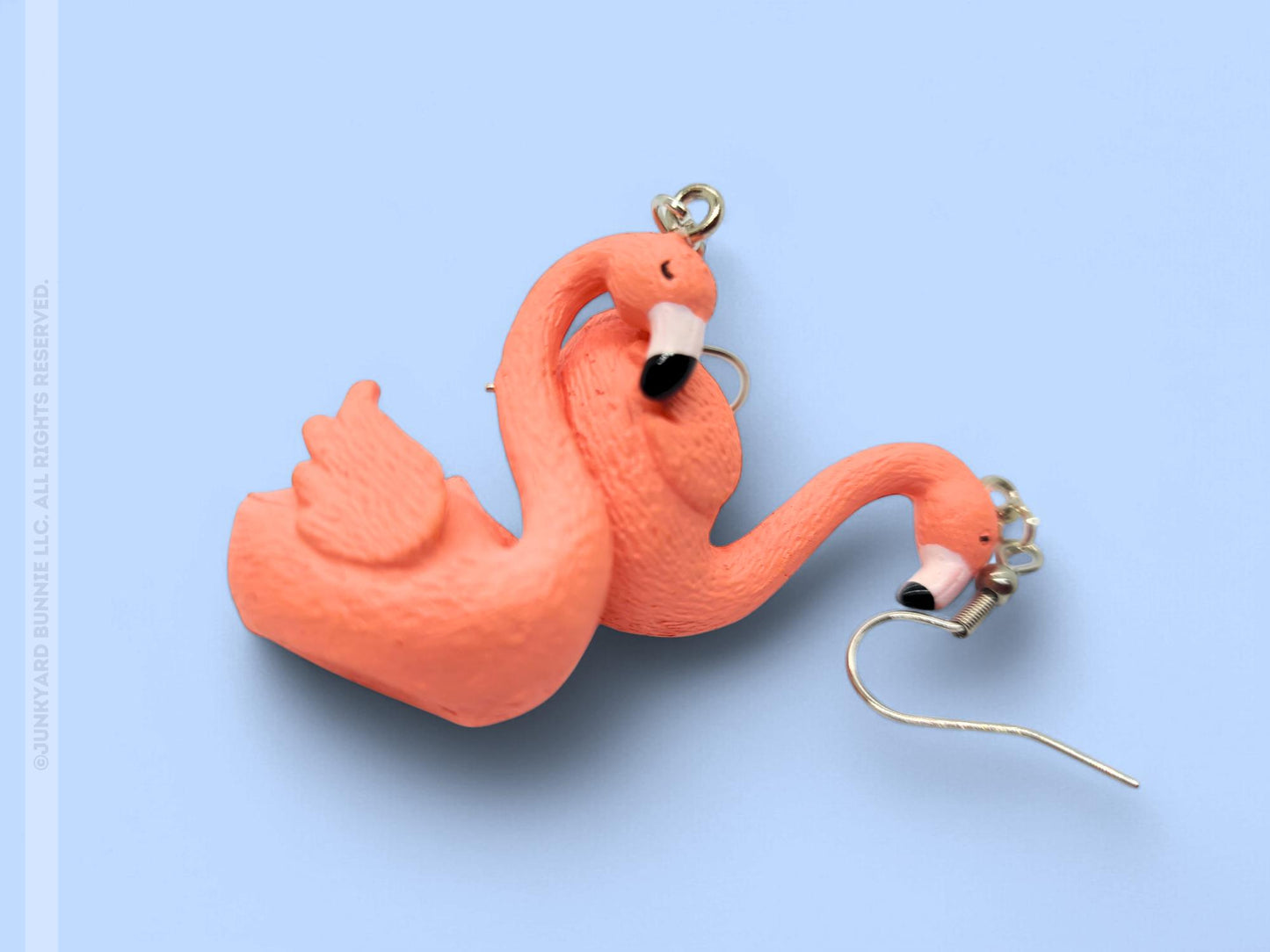 Pink Flamingo Dangle Earrings