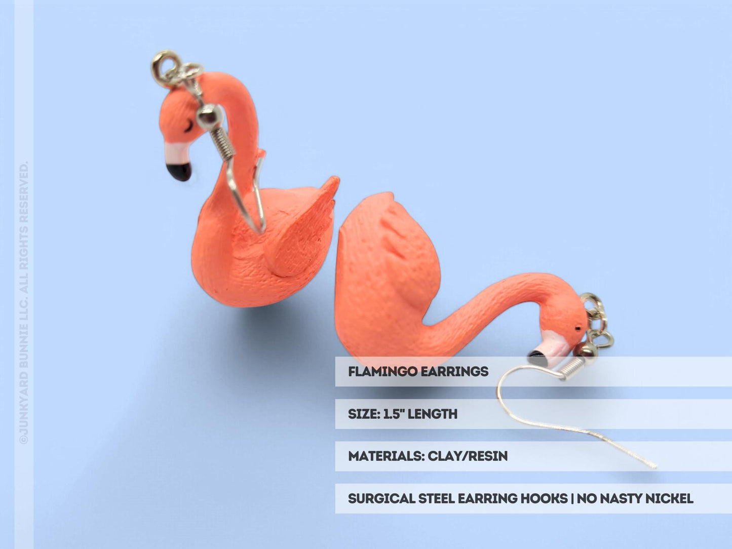 Pink Flamingo Dangle Earrings
