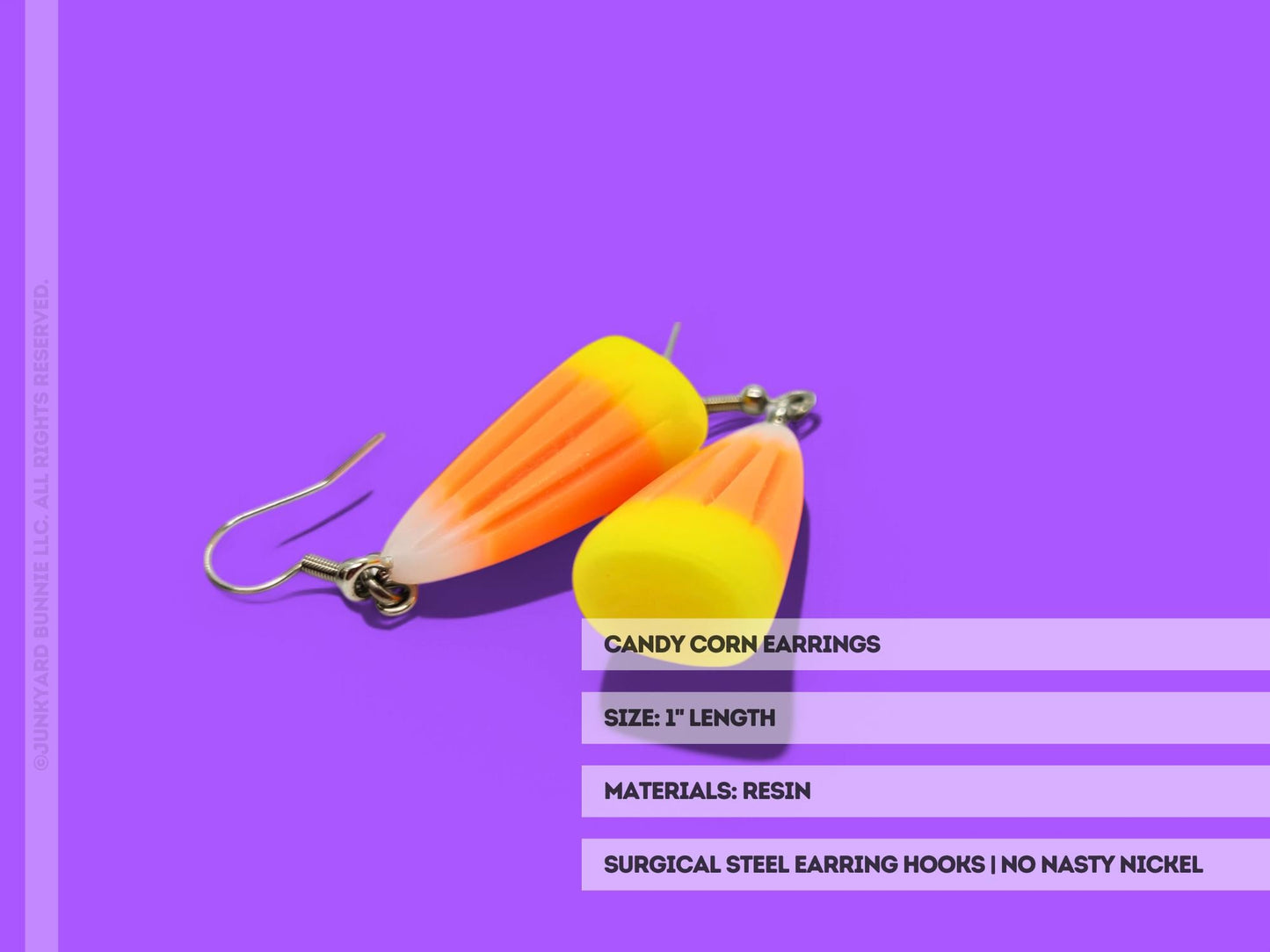 Halloween Candy Corn Earrings