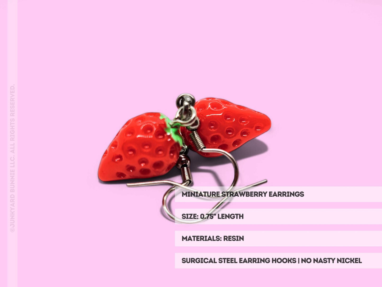 Miniature Strawberry Earrings