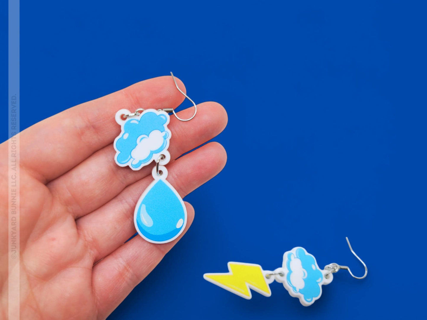 Stormy Weather Acrylic Earrings