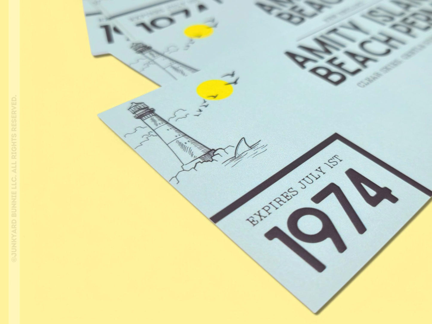 Retro Beach Pass Bookmark