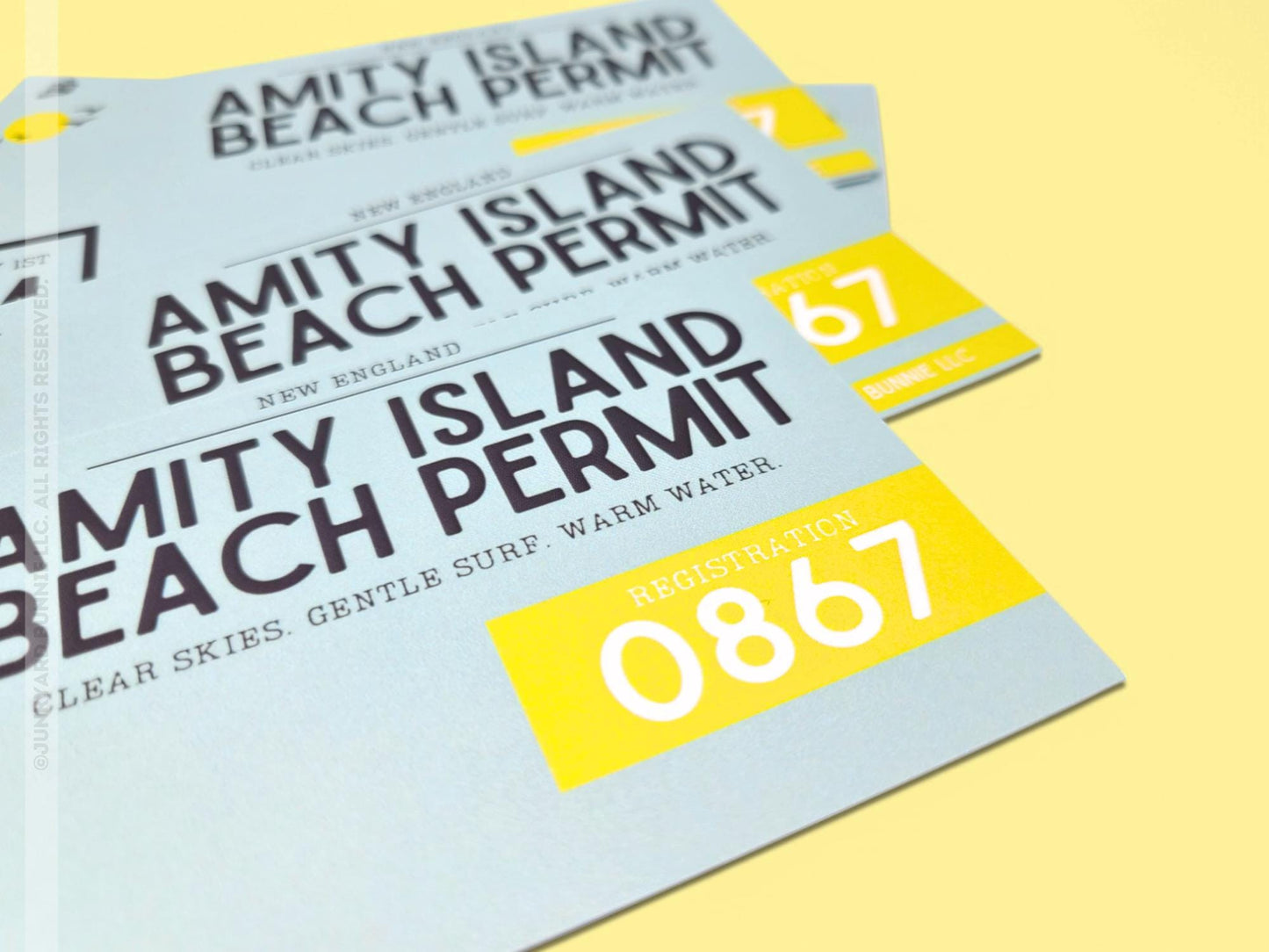 Retro Beach Pass Bookmark