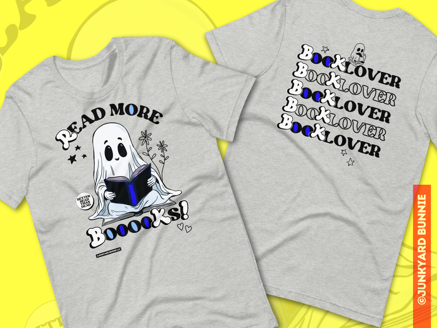 Bookish Ghost Spooky T-Shirt
