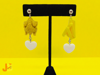 Fried Chicken & Fries Earrings