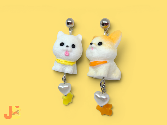 Mismatched Miniature Dog Earrings