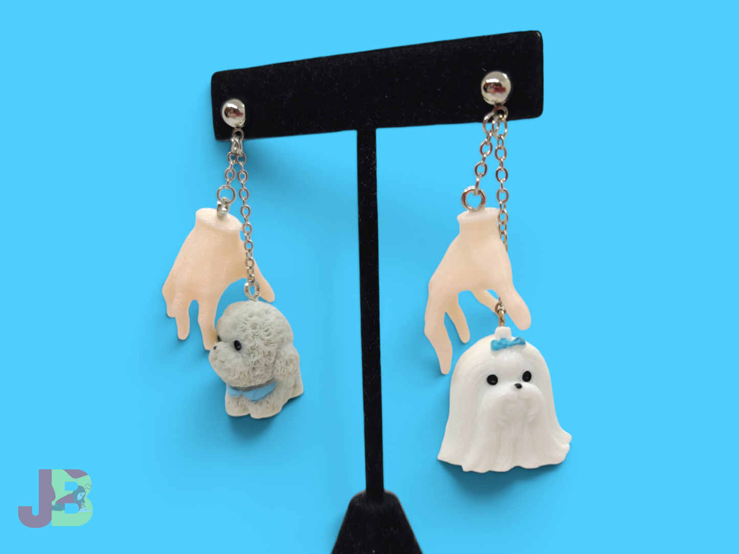Dog Grabber Novelty Earrings
