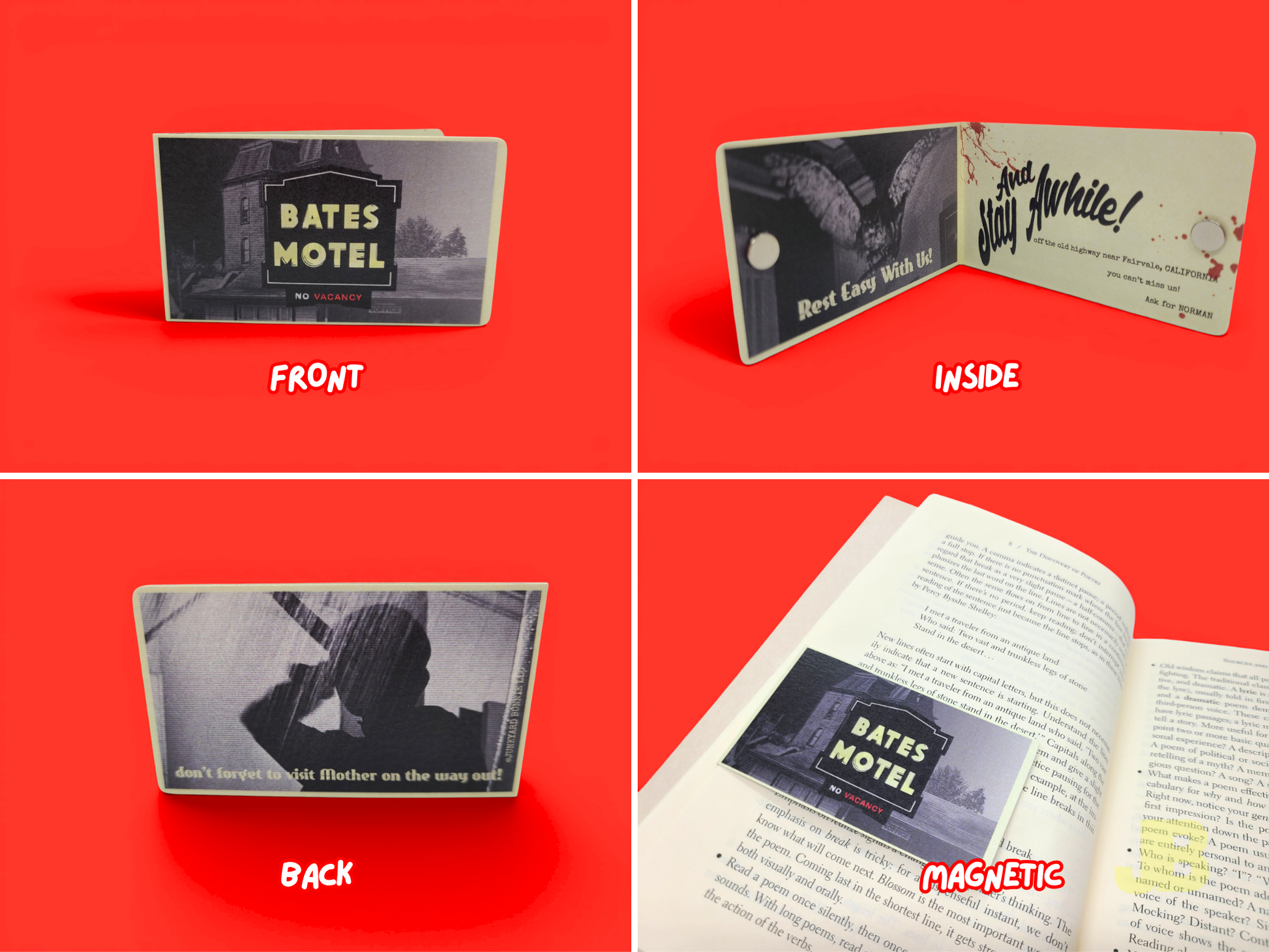 Norman Bates Magnetic Bookmark