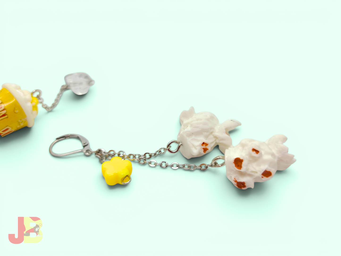 Movie Night Popcorn Earrings