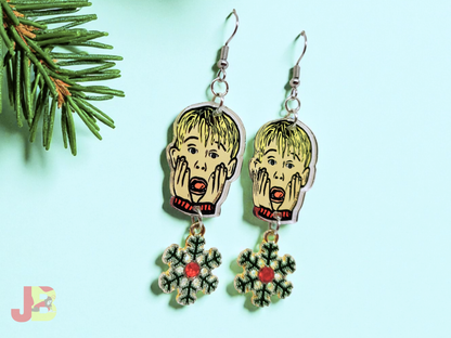 Screaming Kevin Acrylic Earrings