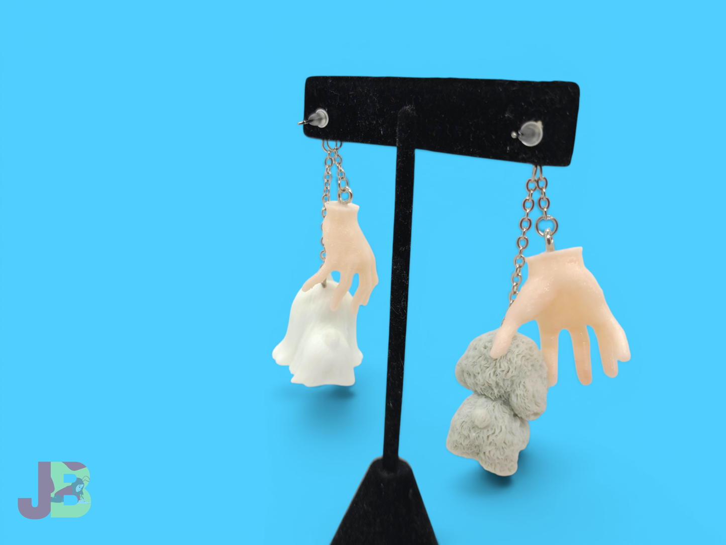 Dog Grabber Novelty Earrings