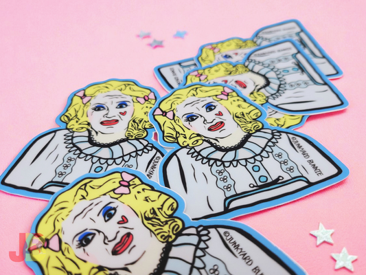 Baby Jane Hudson Horror Movie Vinyl Sticker