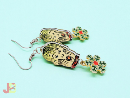 Screaming Kevin Acrylic Earrings