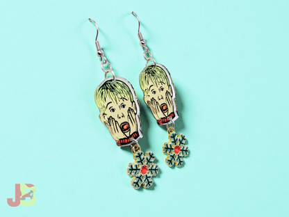 Screaming Kevin Acrylic Earrings