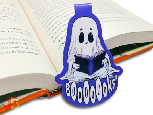 Spooky Bookish Ghost Magnetic Bookmark