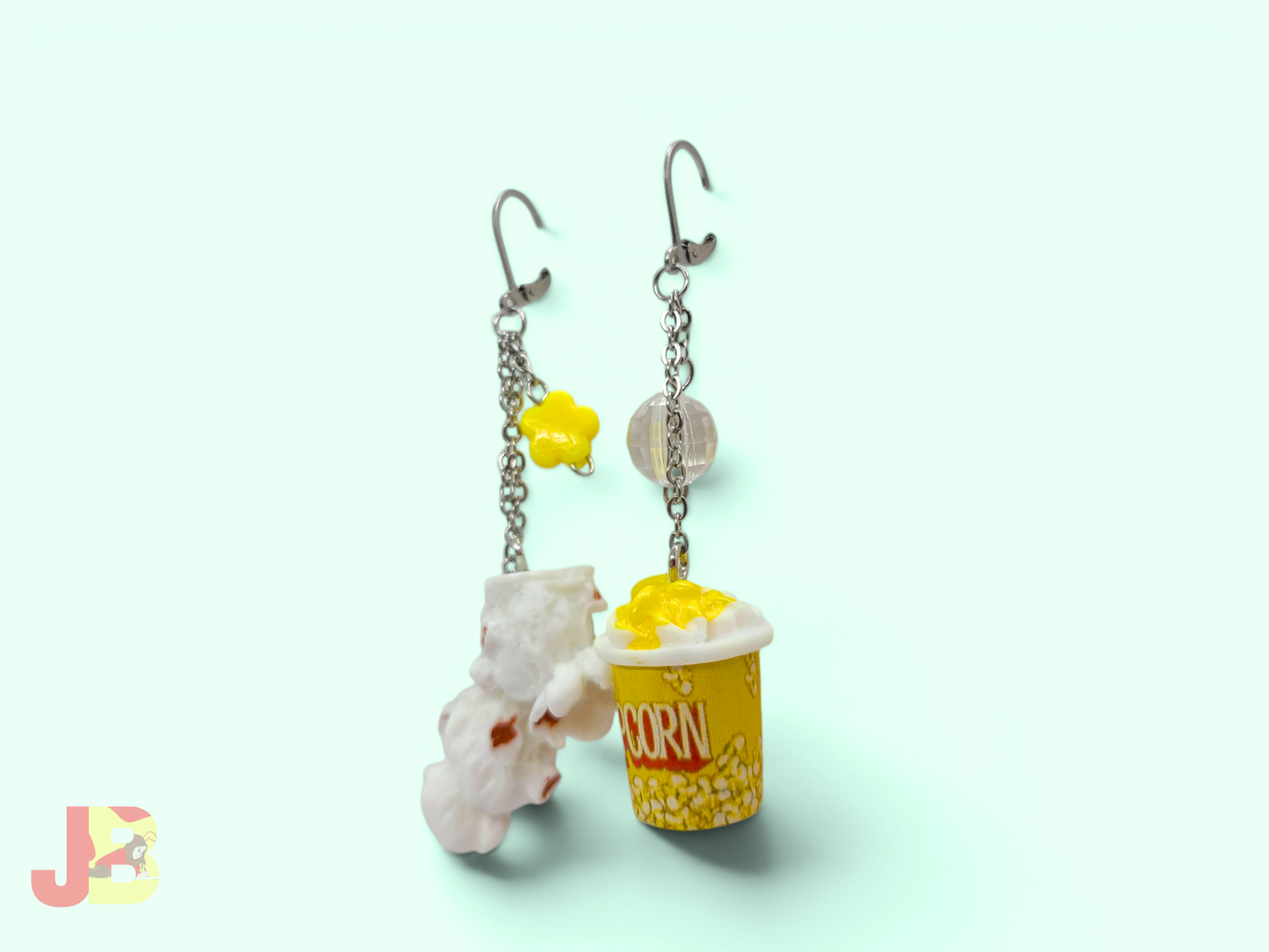 Movie Night Popcorn Earrings