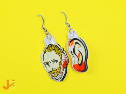 Van Gogh Missing Ear Acrylic Earrings