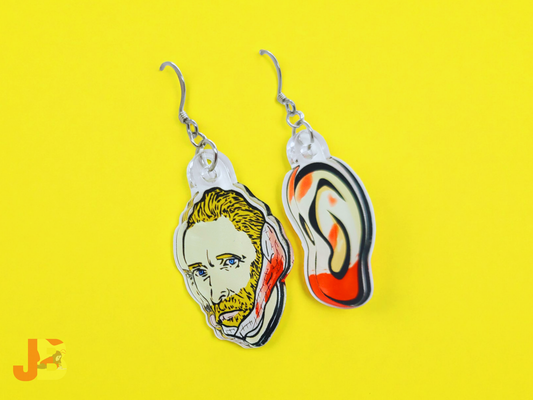 Van Gogh Missing Ear Acrylic Earrings