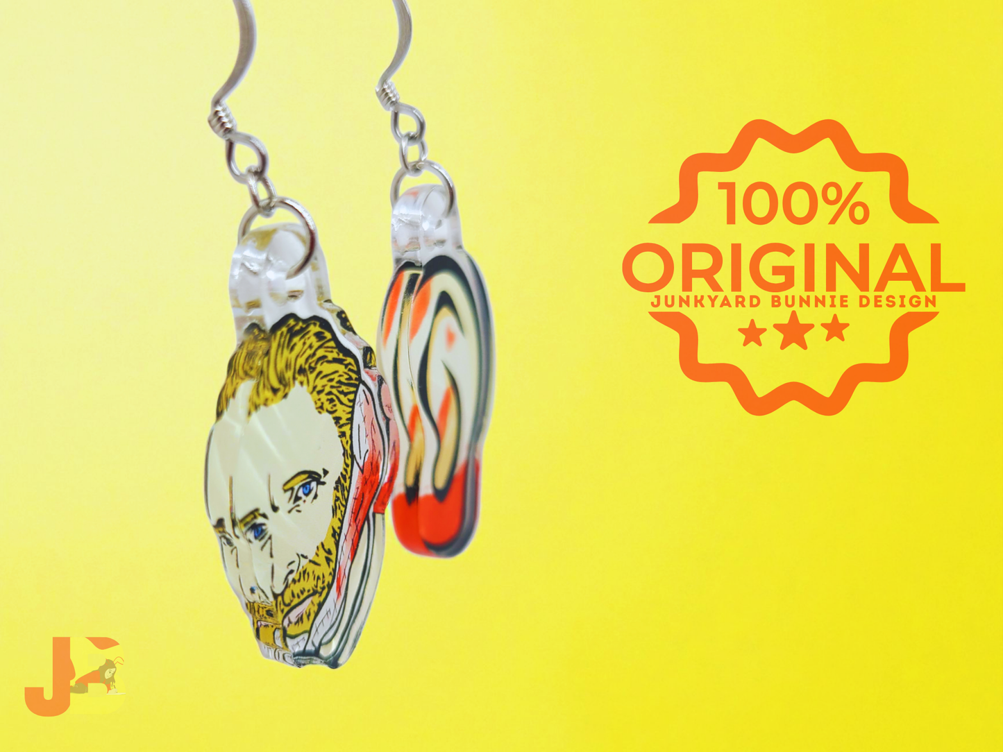 Van Gogh Missing Ear Acrylic Earrings