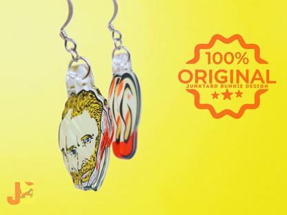 Van Gogh Missing Ear Acrylic Earrings