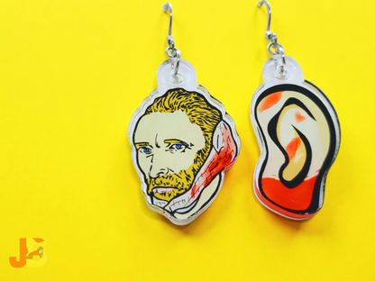 Van Gogh Missing Ear Acrylic Earrings